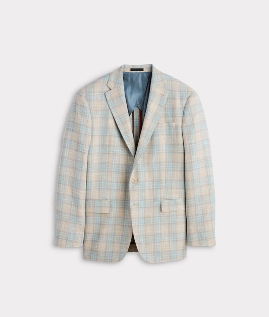Lucchese Sport Coat :: Blue And Tan Plaid