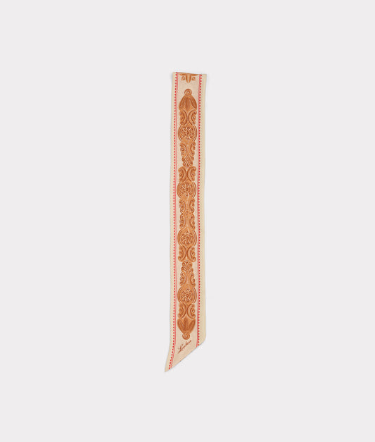 Scroll Silk Twilly :: Blush