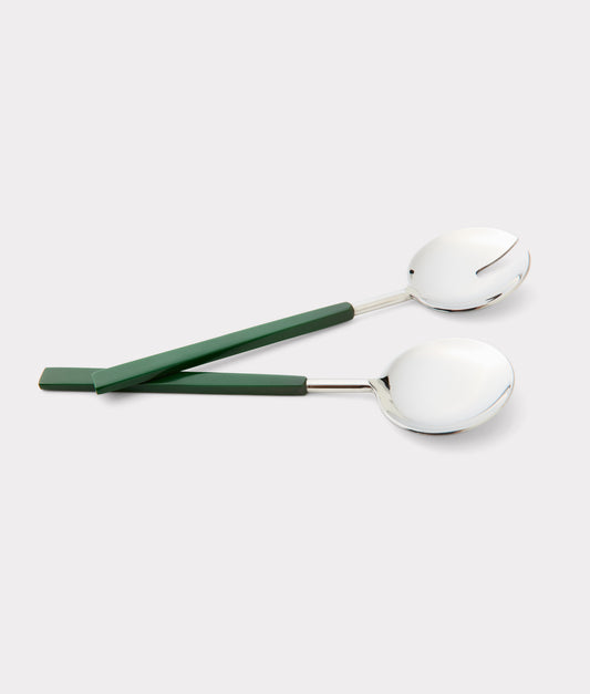 Tucson Saguaro Cacti Salad Spoon & Fork Set :: Silver