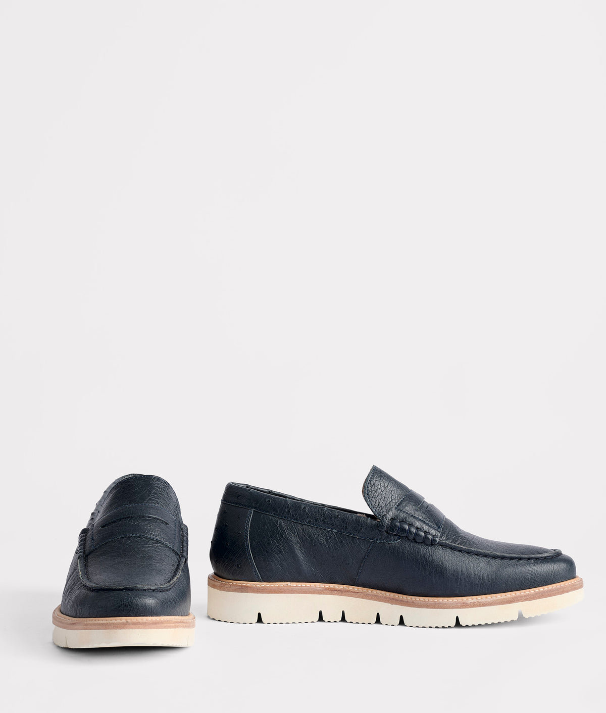 Ridgeline Exotic Penny Loafer :: Navy 2