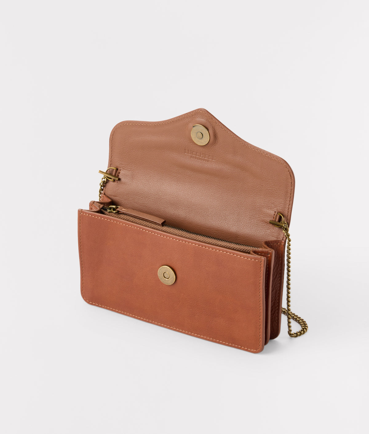 Bridget Long Wallet On A Chain :: Brown 6