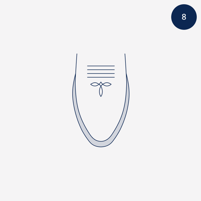8 MEDIUM ROUND TOE