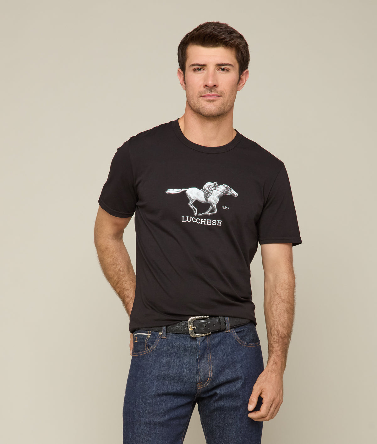 Lucchese Racehorse Tee :: Black 4