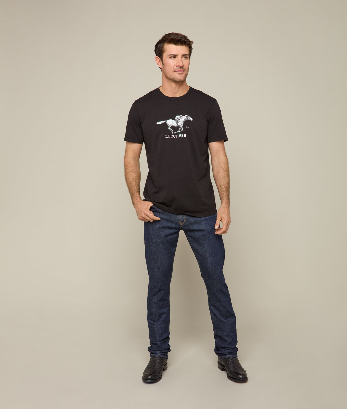 Lucchese Racehorse Tee :: Black 6