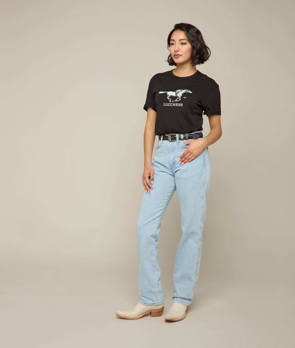 Lucchese Racehorse Tee :: Black 10
