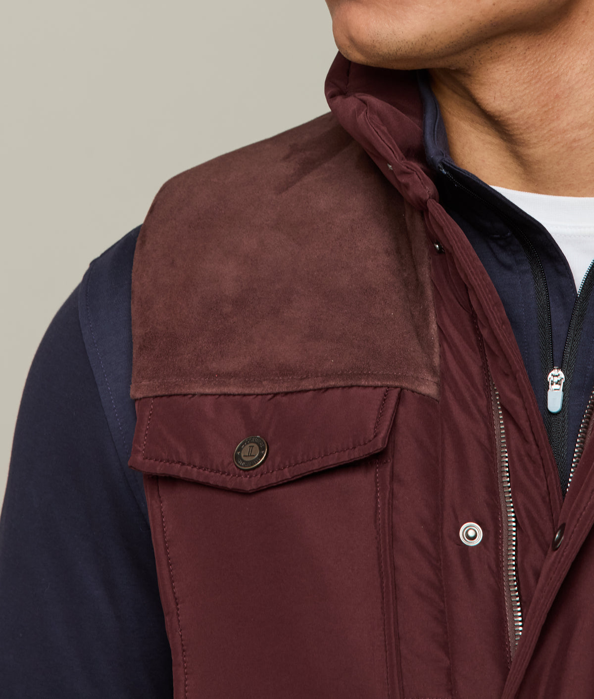 John Puffer Vest :: Wine 8