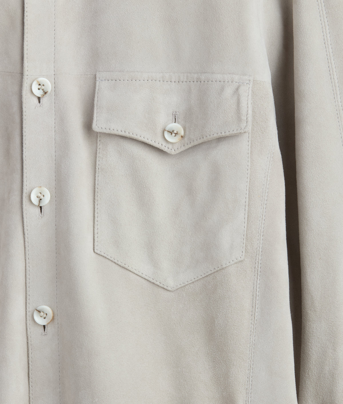 Suede Overshirt :: Grey 2