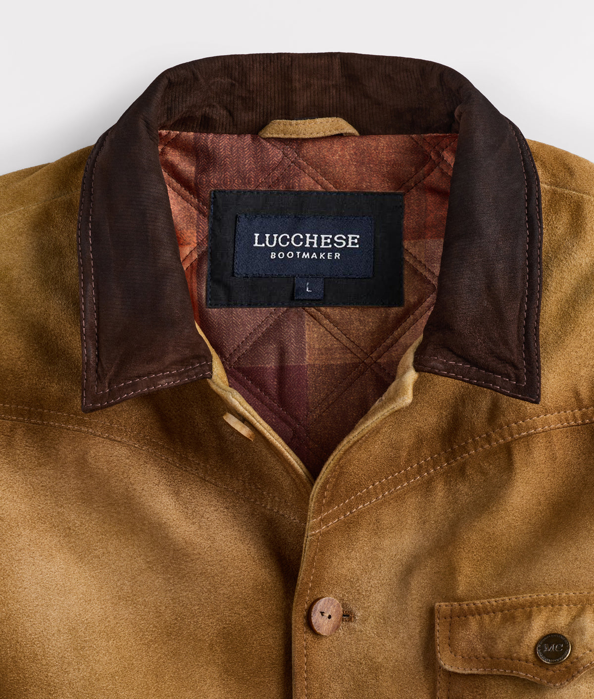 Duvall Vintage Leather Shacket :: Brown 7