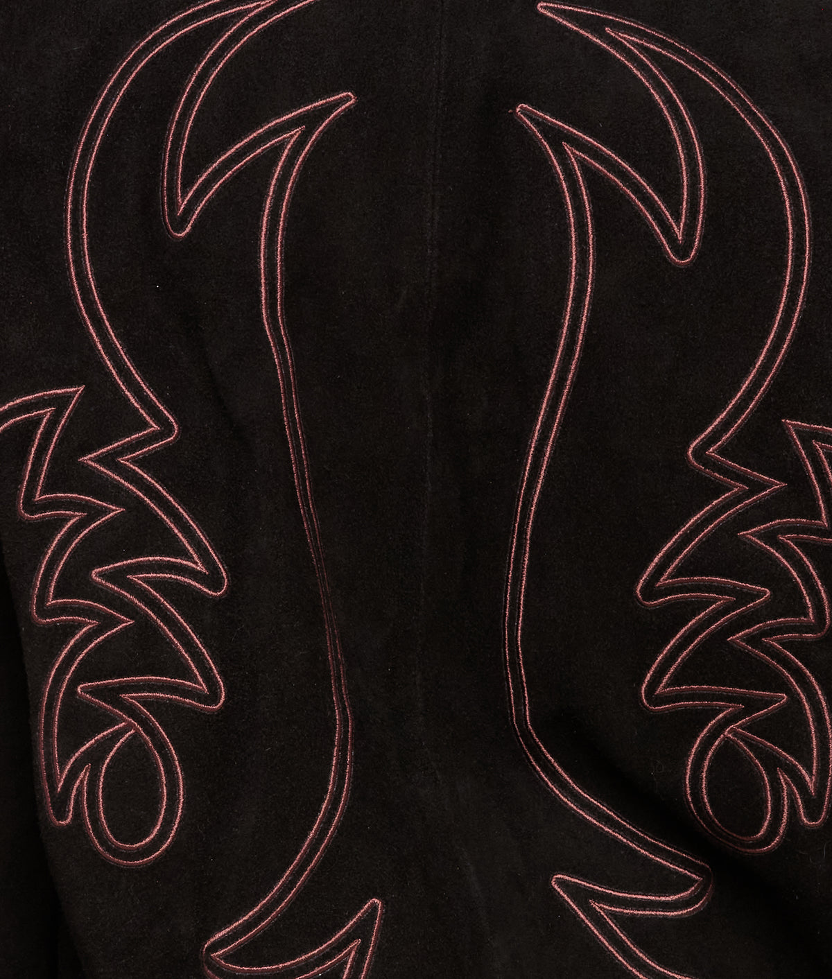 Embroidered Suede Bomber Jacket :: Black 9