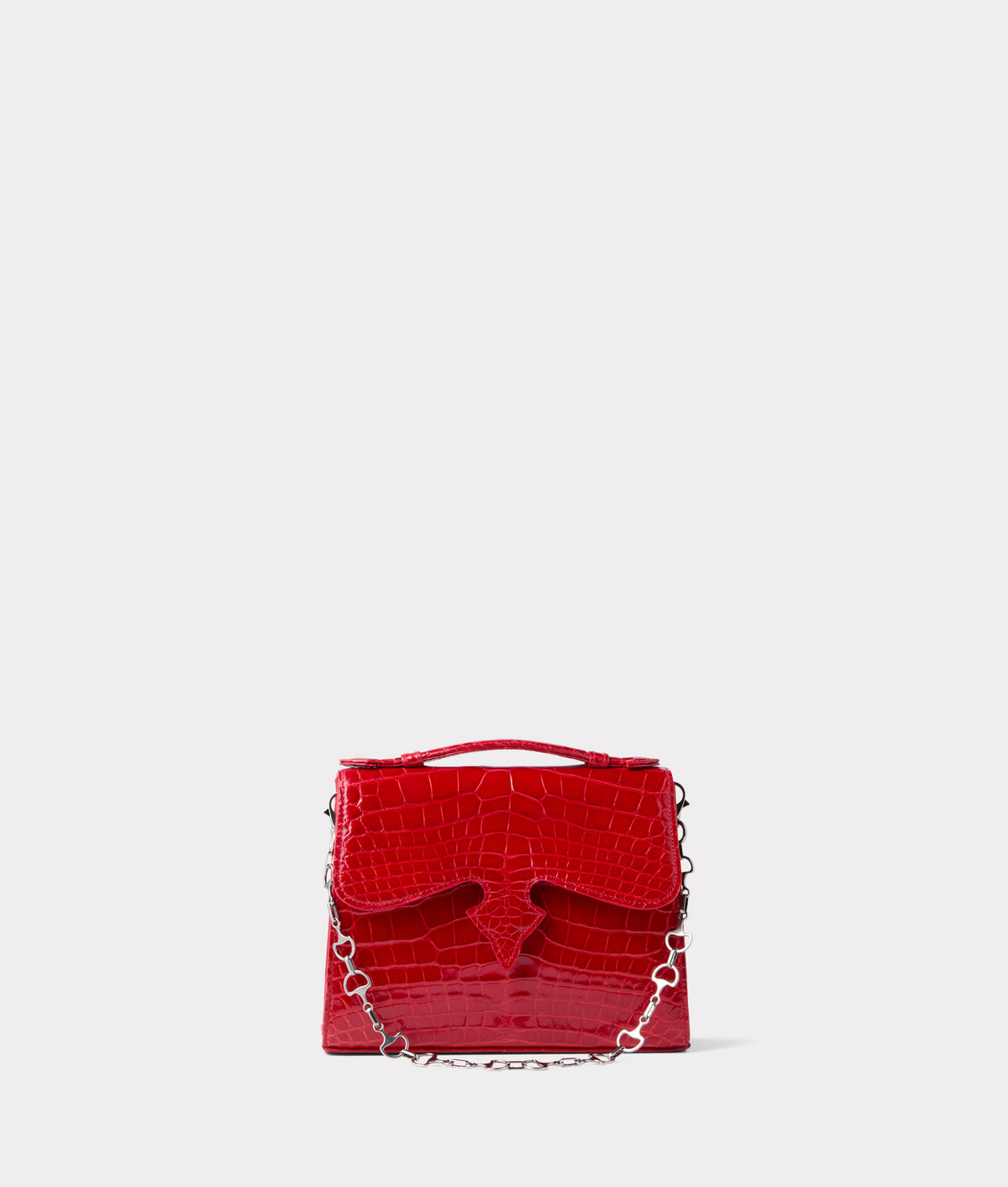 Dolly Exotic Western Satchel :: Cherry Red 7