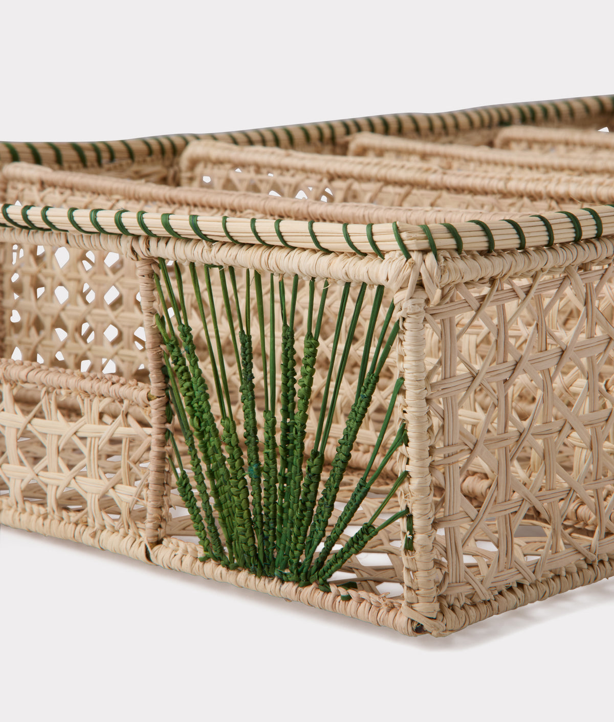 Tucson Saguaro Agave Cutlery Tray :: Green 4