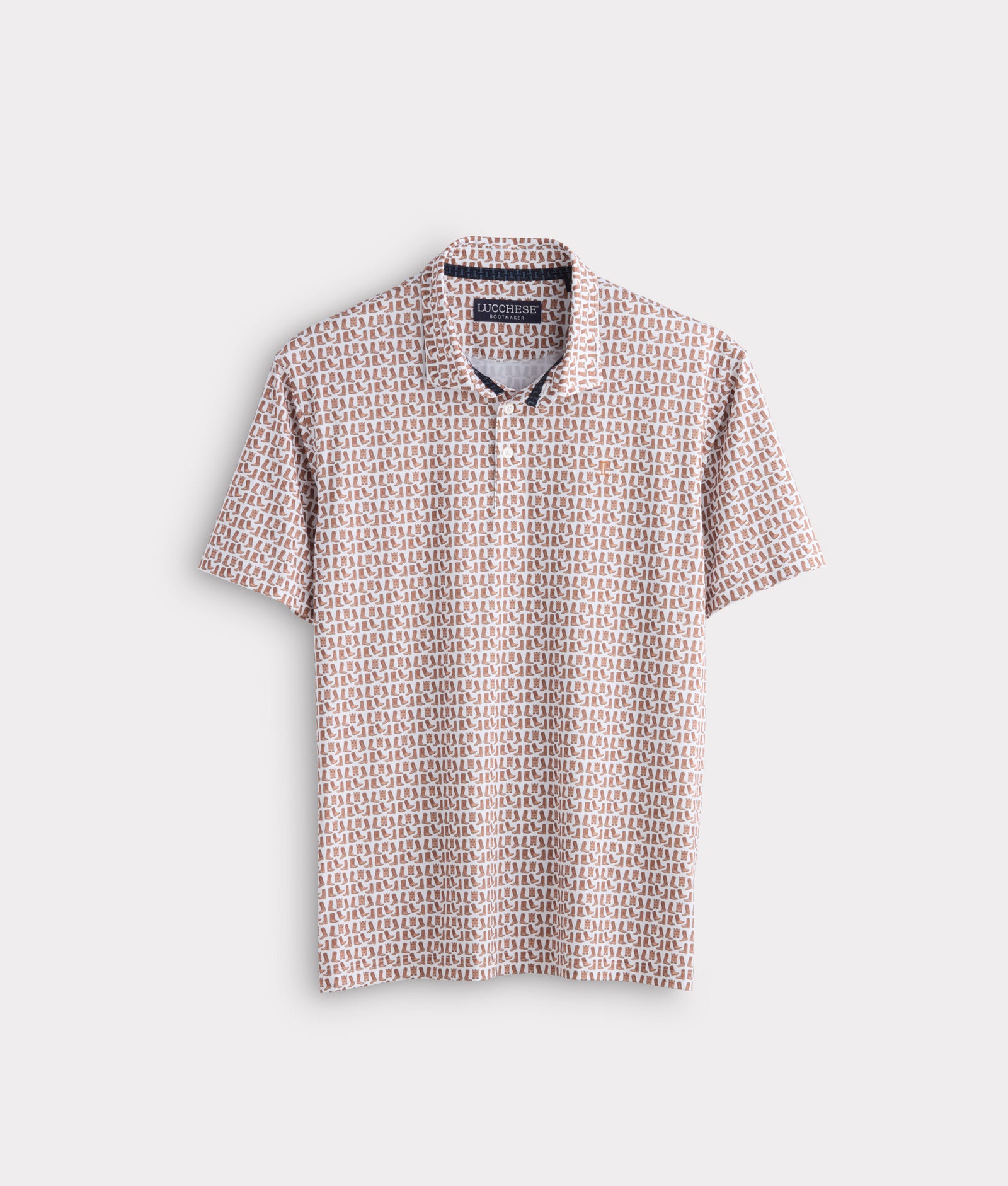 Lucchese Golf Polo :: Barnwood