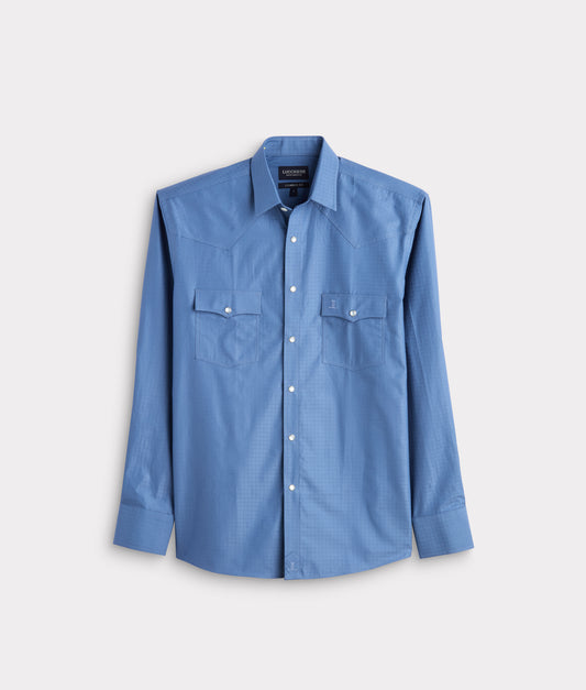 El Paso Square Dobby :: Slate Blue