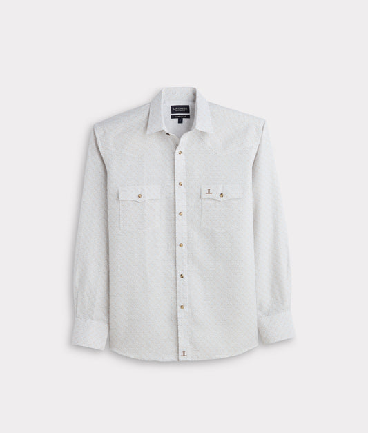 El Paso Cowboy Fit :: Cream And Blue Cross