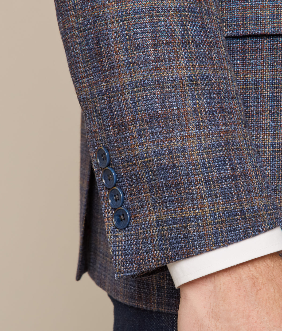 Lucchese Sport Coat :: Navy Plaid 9