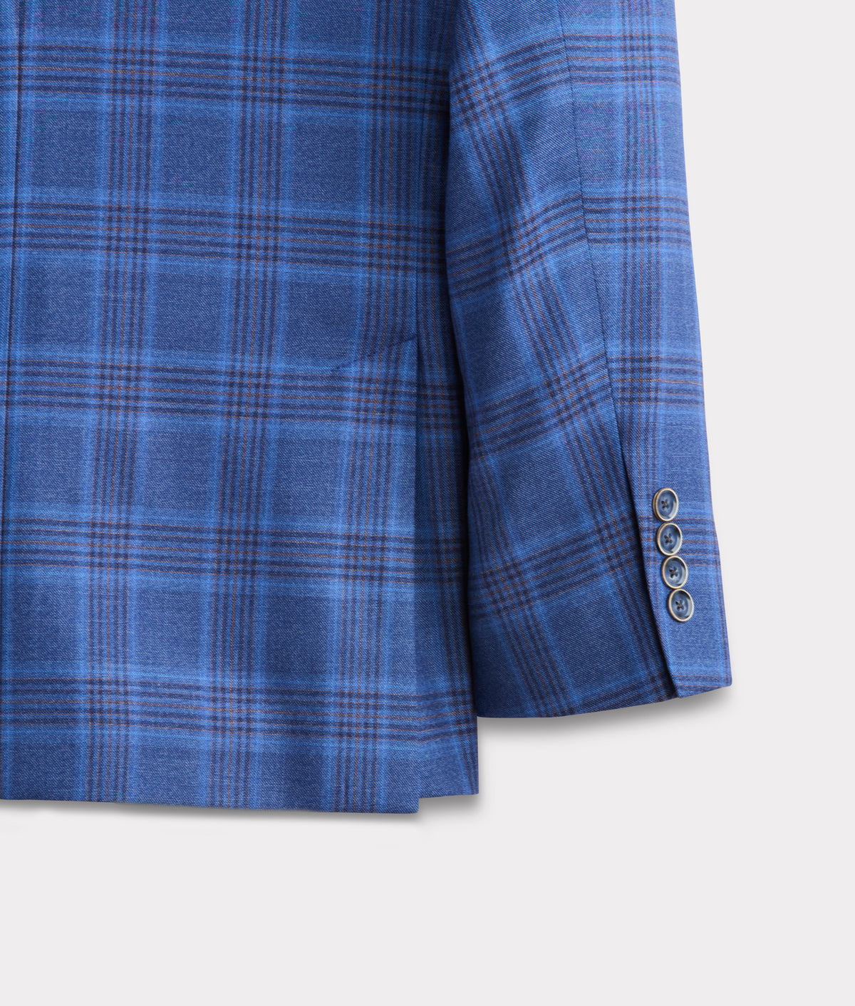 Lucchese Sport Coat :: Blue Plaid 8