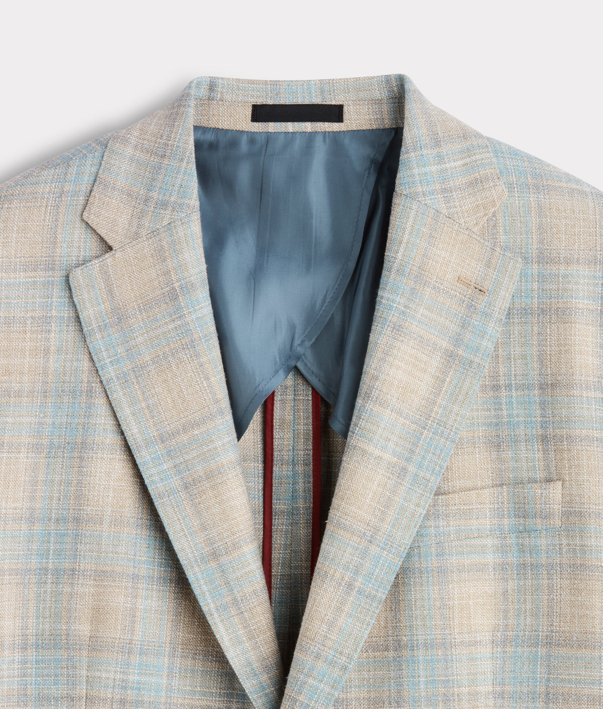 Lucchese Sport Coat :: Blue And Tan Plaid 7