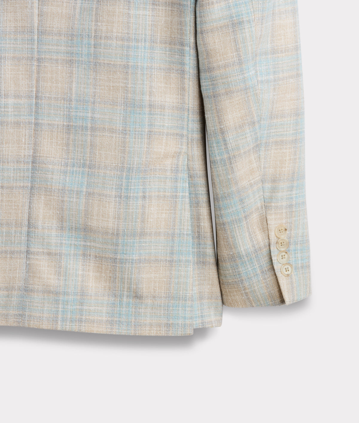 Lucchese Sport Coat :: Blue And Tan Plaid 9
