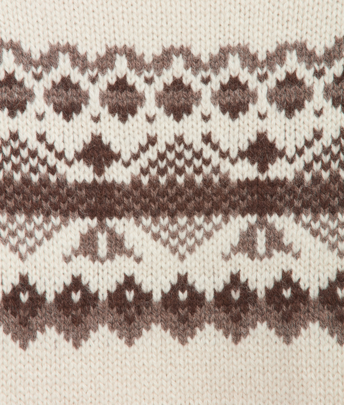 Edwin Turtleneck Sweater :: Cream/Brown 6