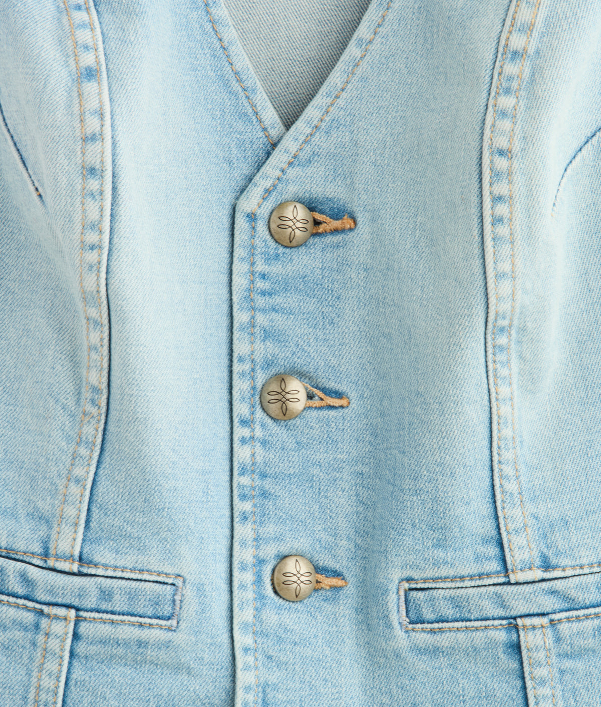 Riley Denim Vest :: Desert Sky Blue 5