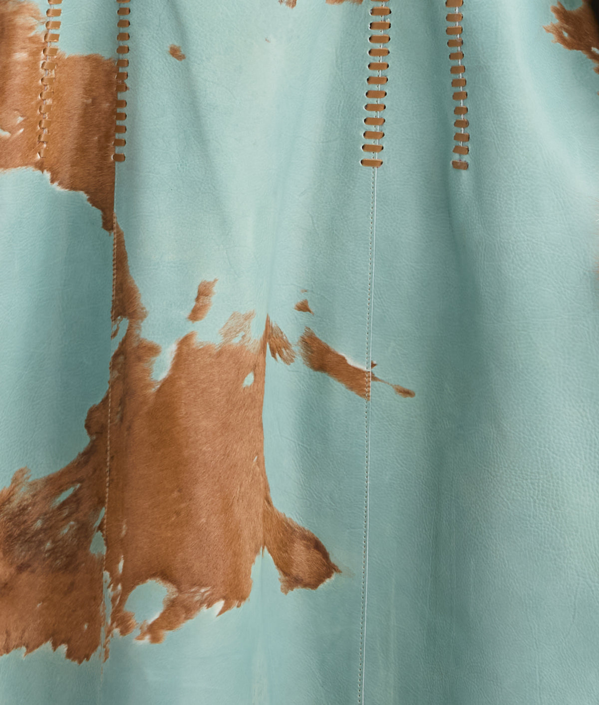 Calista Coat :: Turquoise/Brown 11