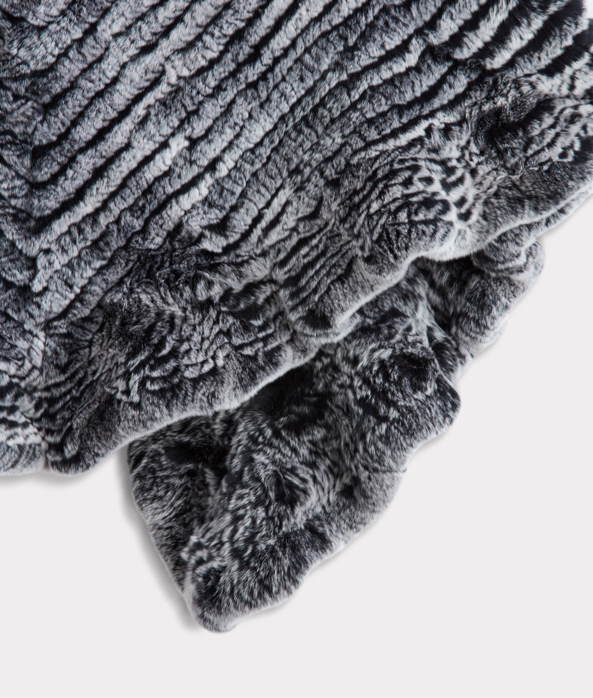 Ashley Fur Poncho :: Black 7