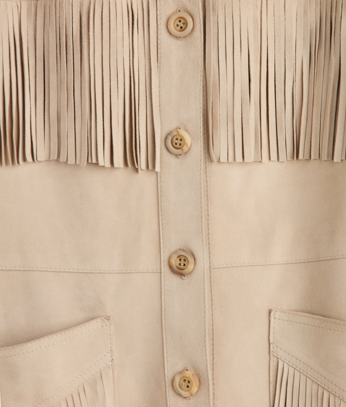 Olathe Fringe Jacket :: Sand 5