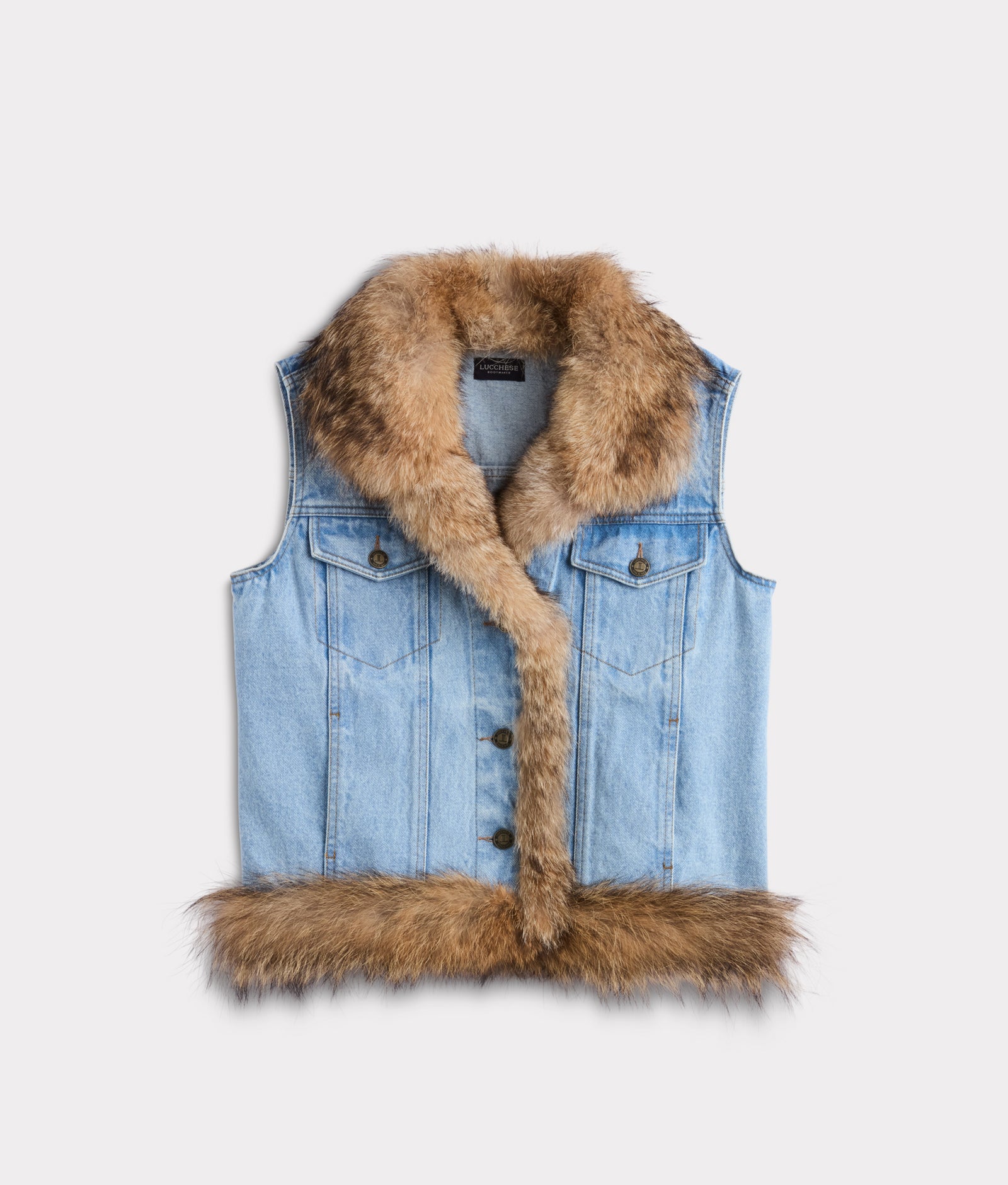 Reverie Coyote & Denim Vest :: Denim product image