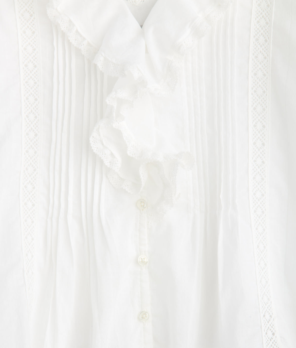Belle Ruffle Blouse :: White 4