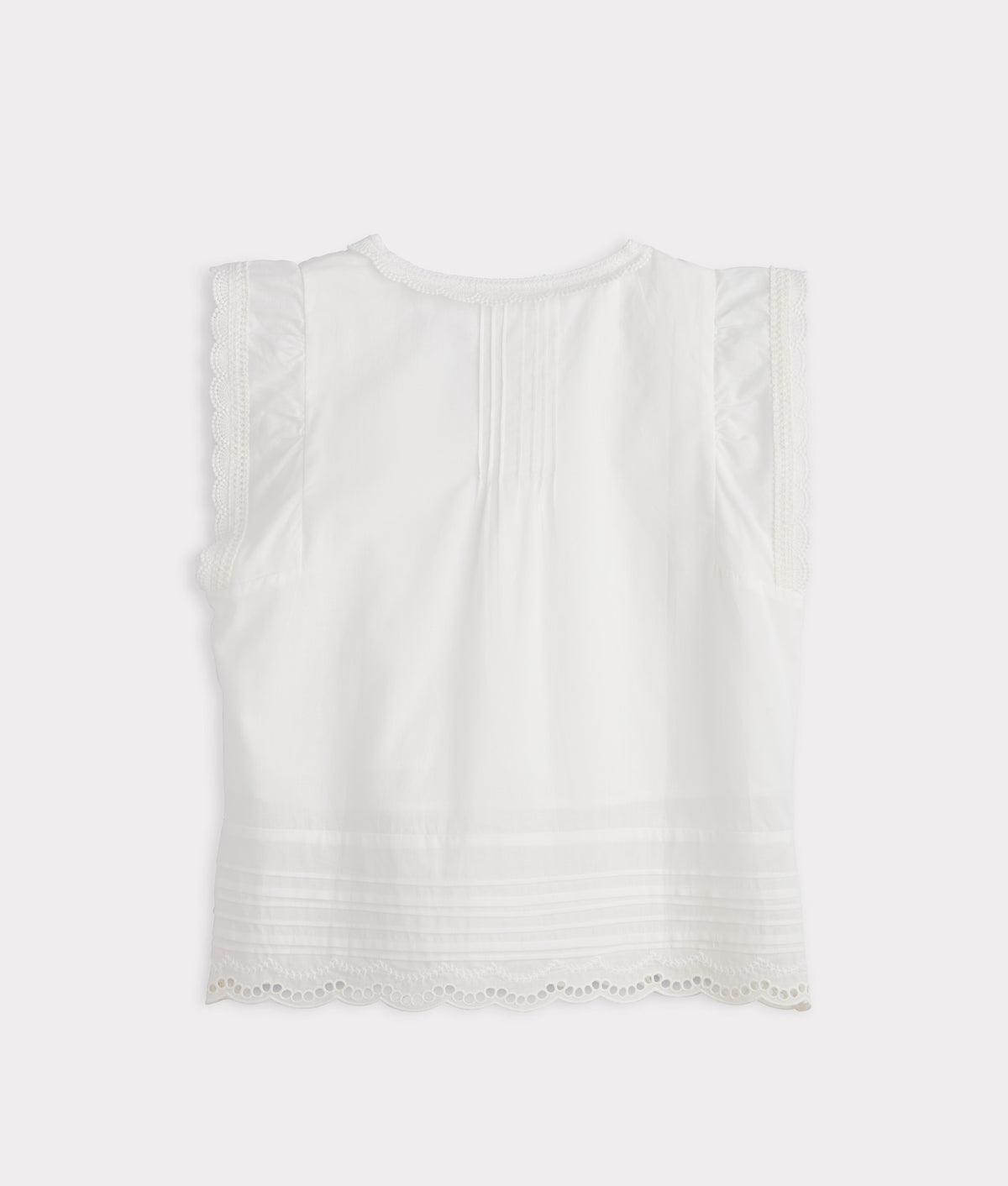 Sutton Pintuck Blouse :: White 5