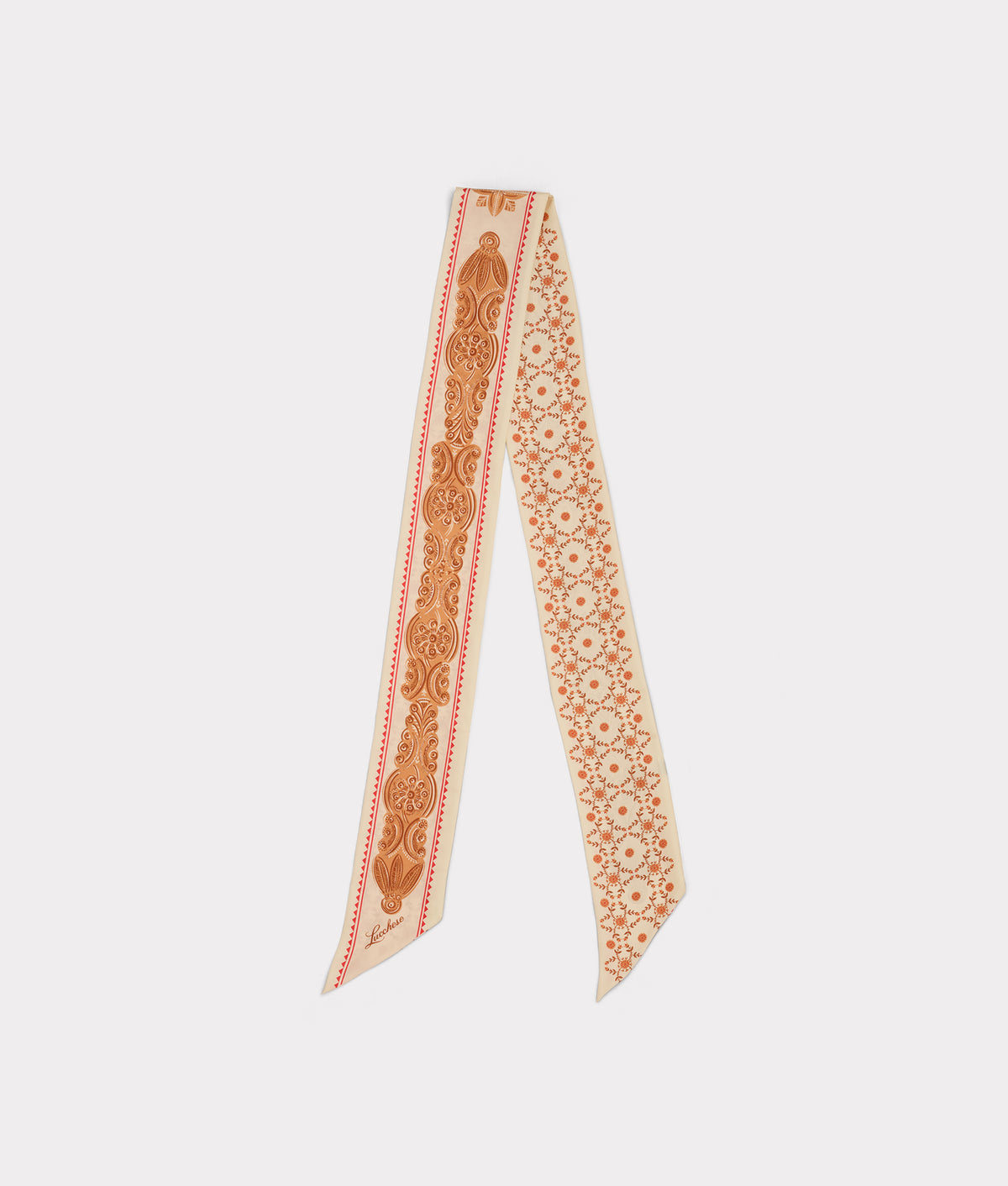 Scroll Silk Twilly :: Blush 2