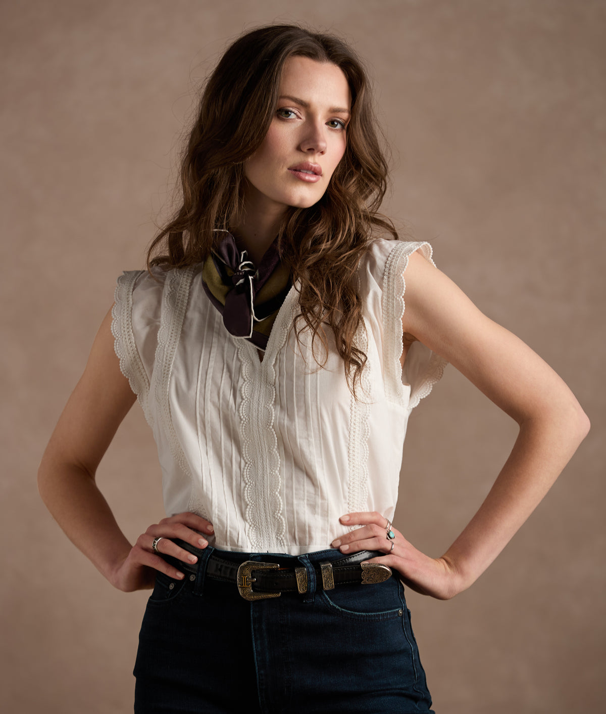 Sutton Pintuck Blouse :: White 4