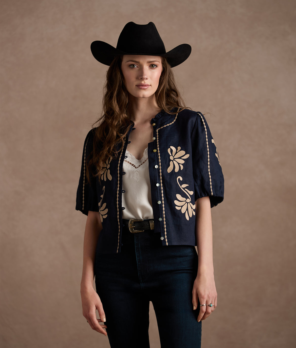 Callahan Blouse :: Navy 2