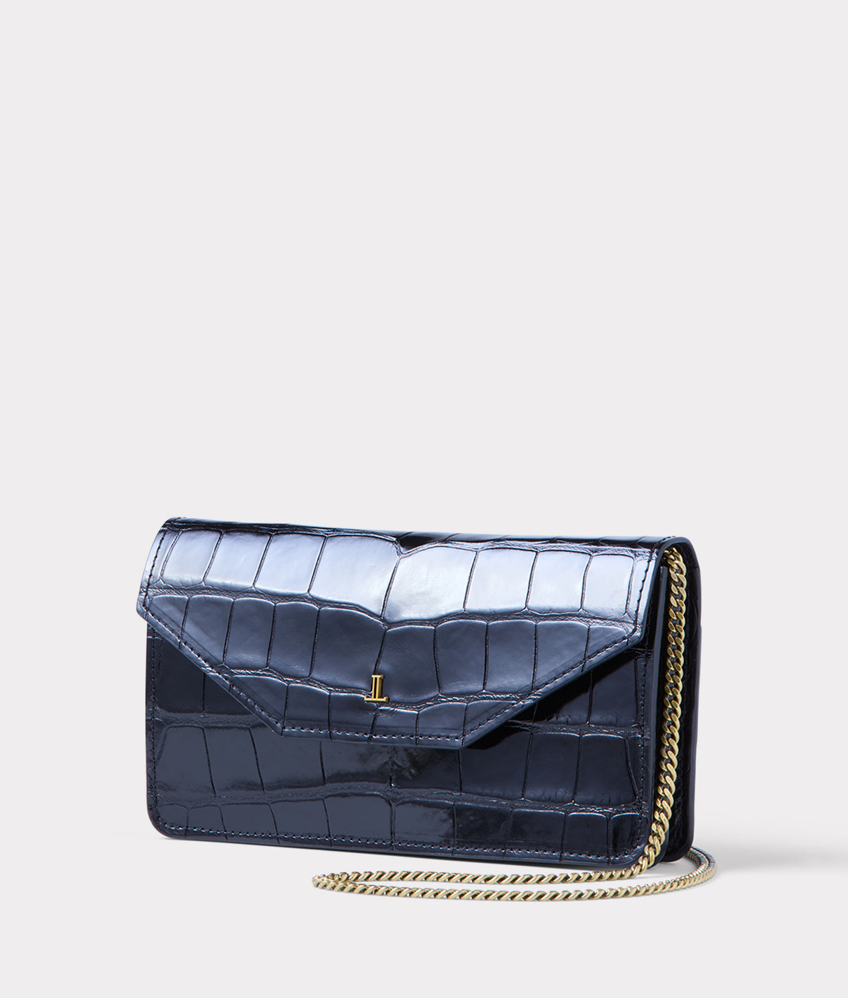 Long Exotic Wallet On A Chain :: Black 5