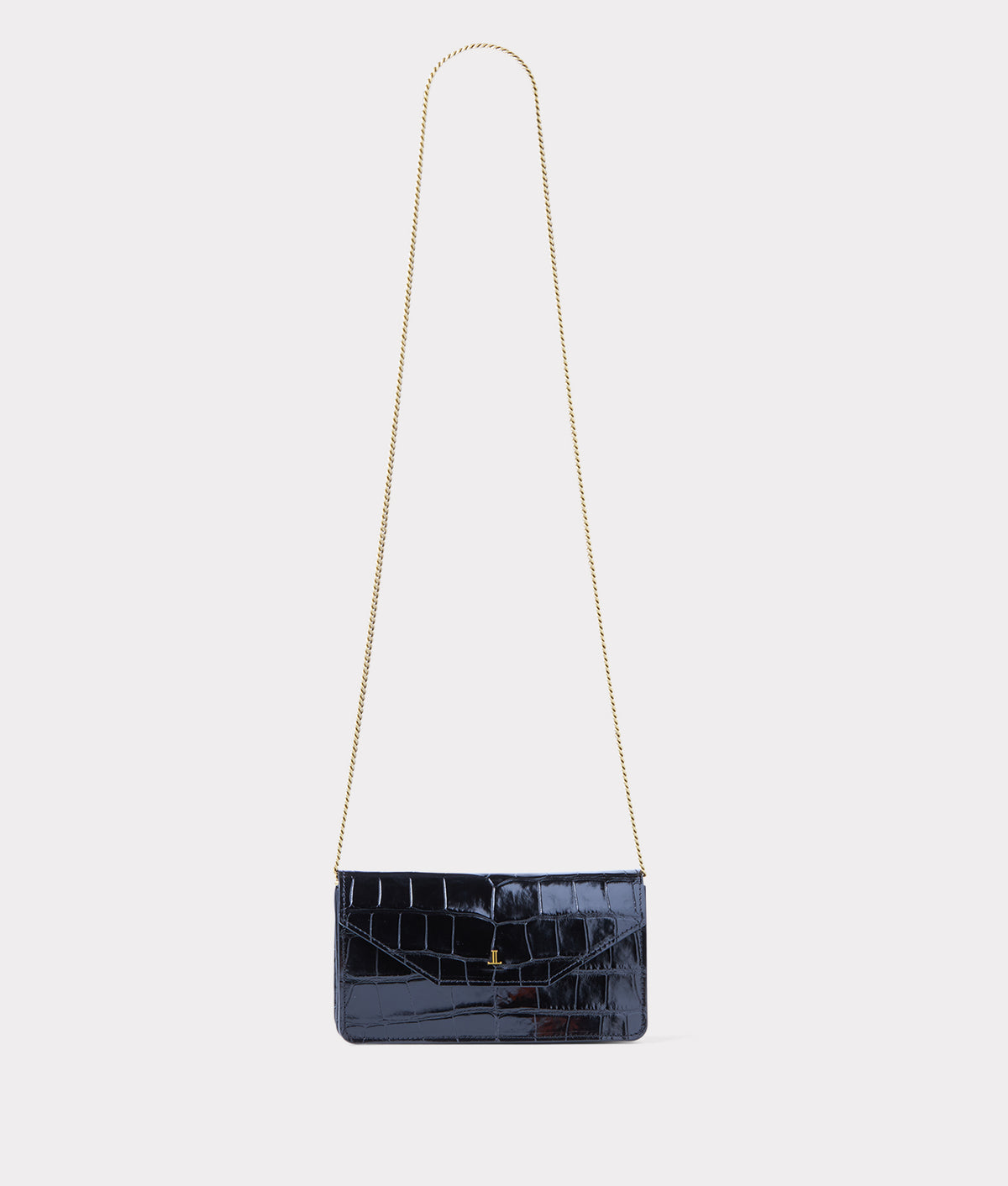 Long Exotic Wallet On A Chain :: Black 4