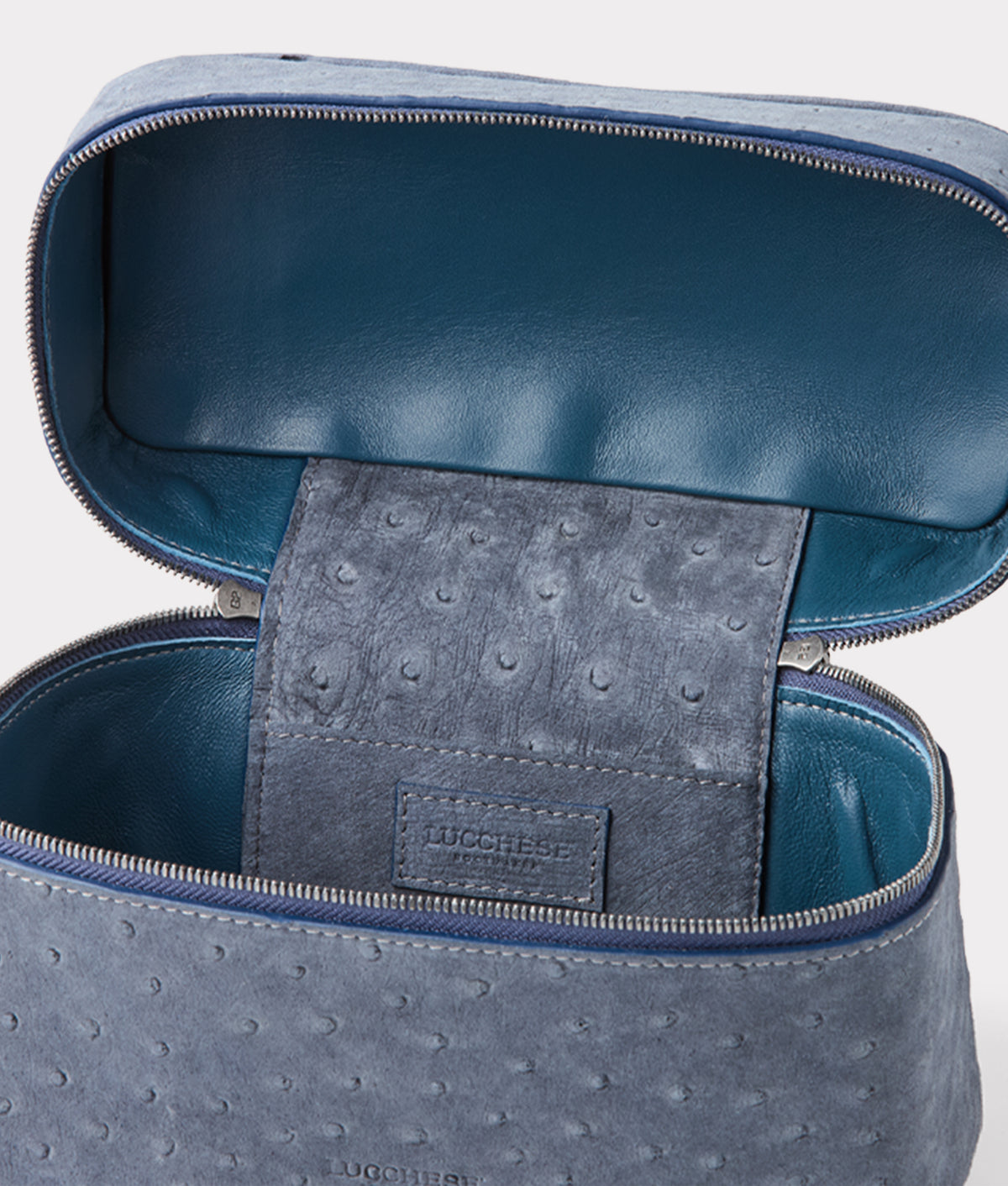 Lauren Exotic Vanity Tote :: Storm Blue 7