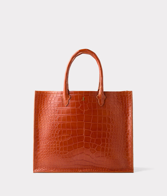 Large Alice Exotic Book Tote :: Honey