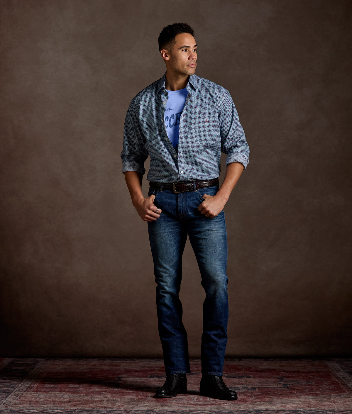 Spaghetti Western Tee :: Blue Jean 7