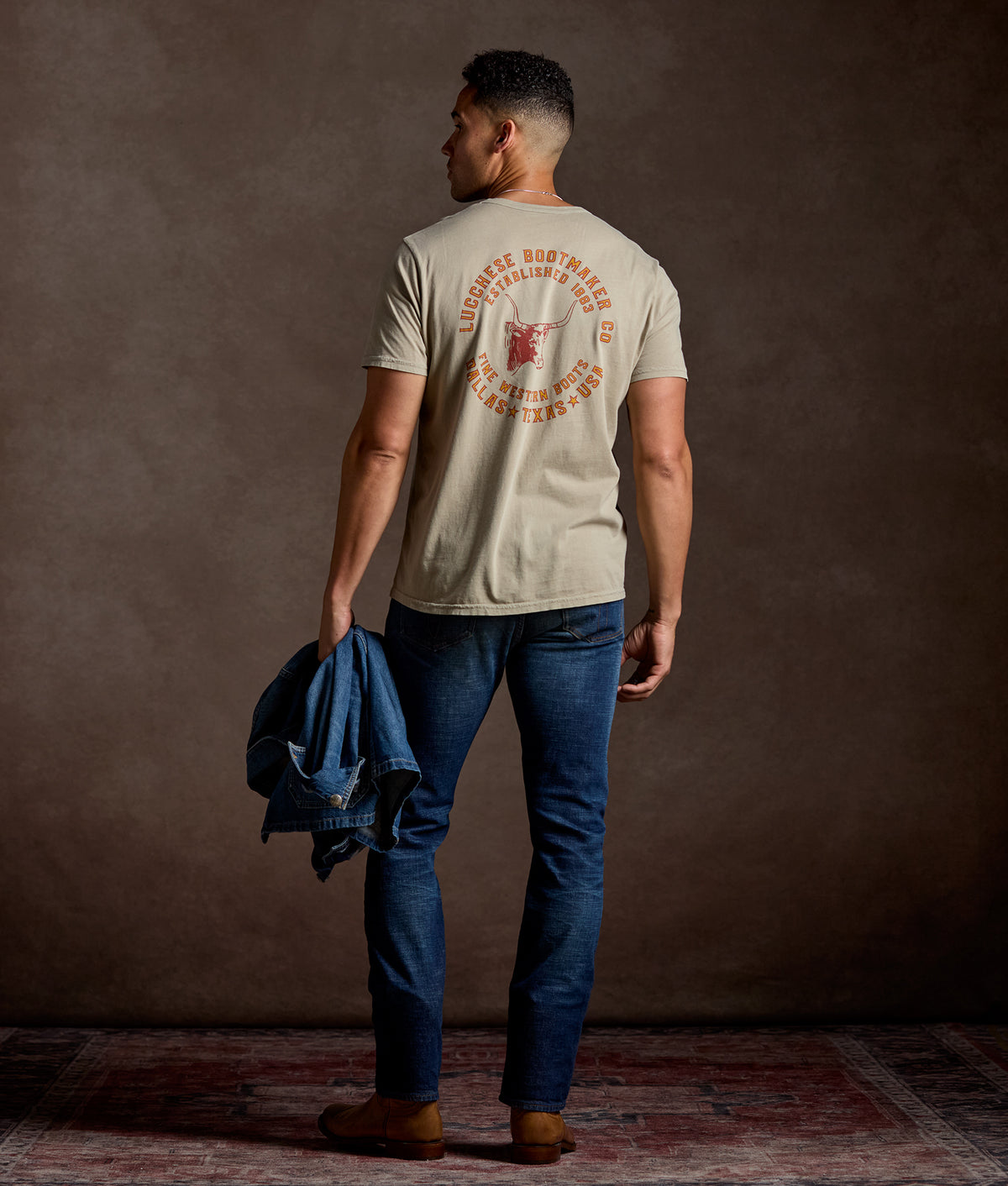 Longhorn Stamp Tee :: Sand 10
