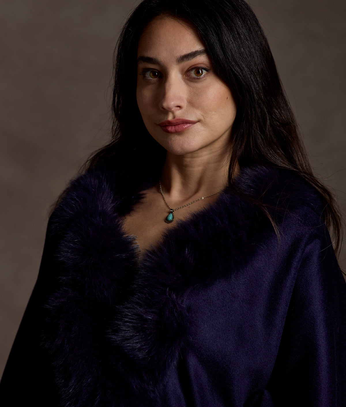 Arden Cashmere Wrap :: Navy 8