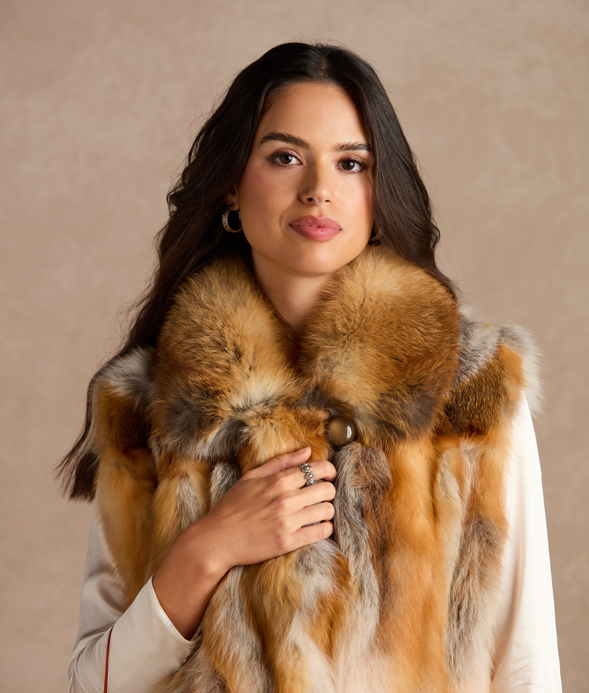 Lorelai Red Fox Vest :: Natural 6
