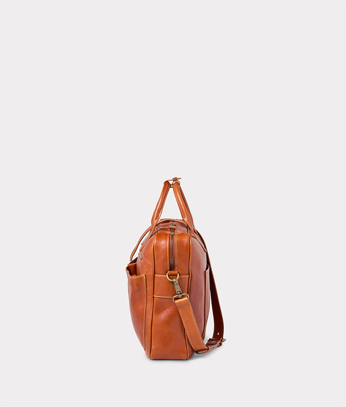 Cosimo Briefcase :: Cognac 6