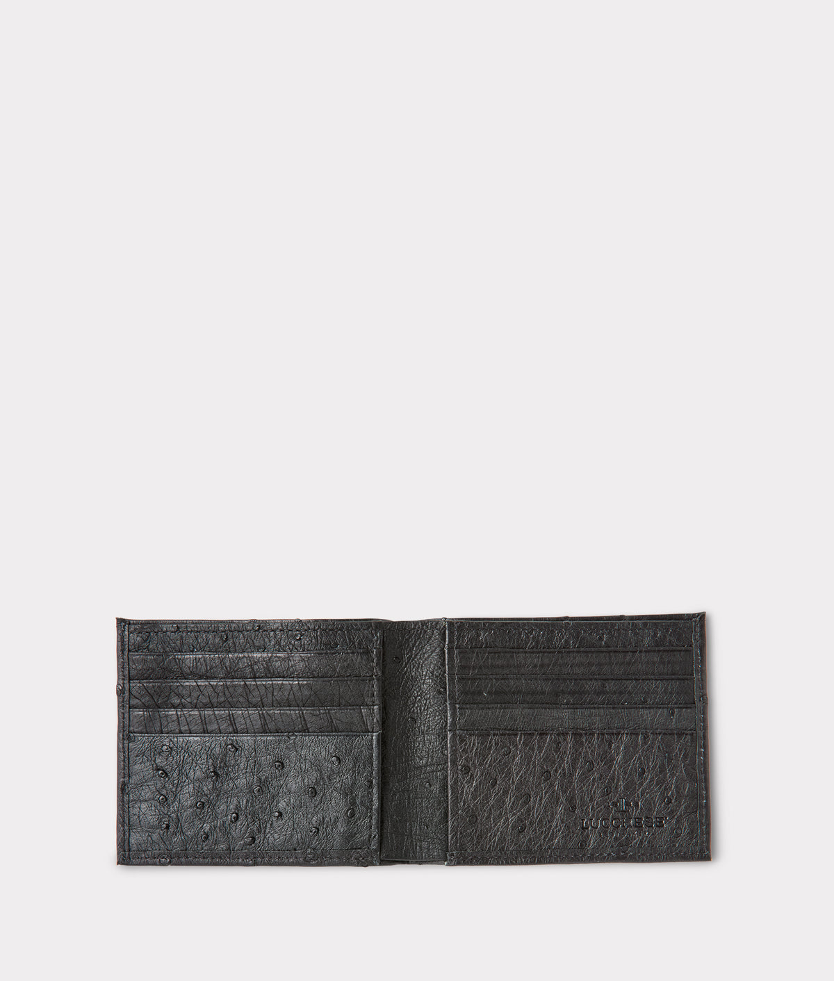 Hipster Wallet – Ostrich :: Black 3