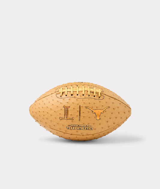 Lucchese x Texas Longhorns Ostrich Football :: Cognac