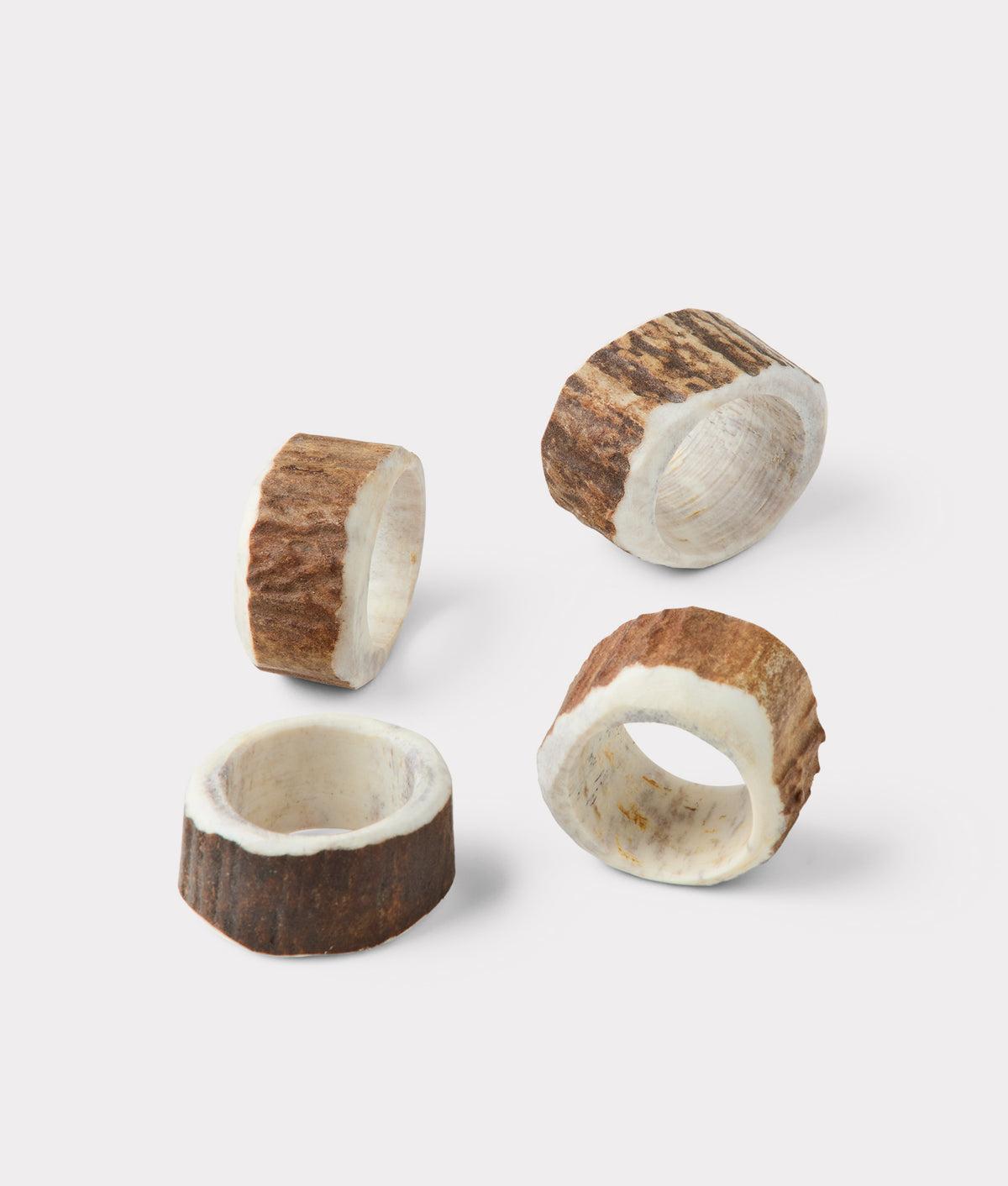 Stag Horn Napkin Rings - Set Of 2 :: Natural 2