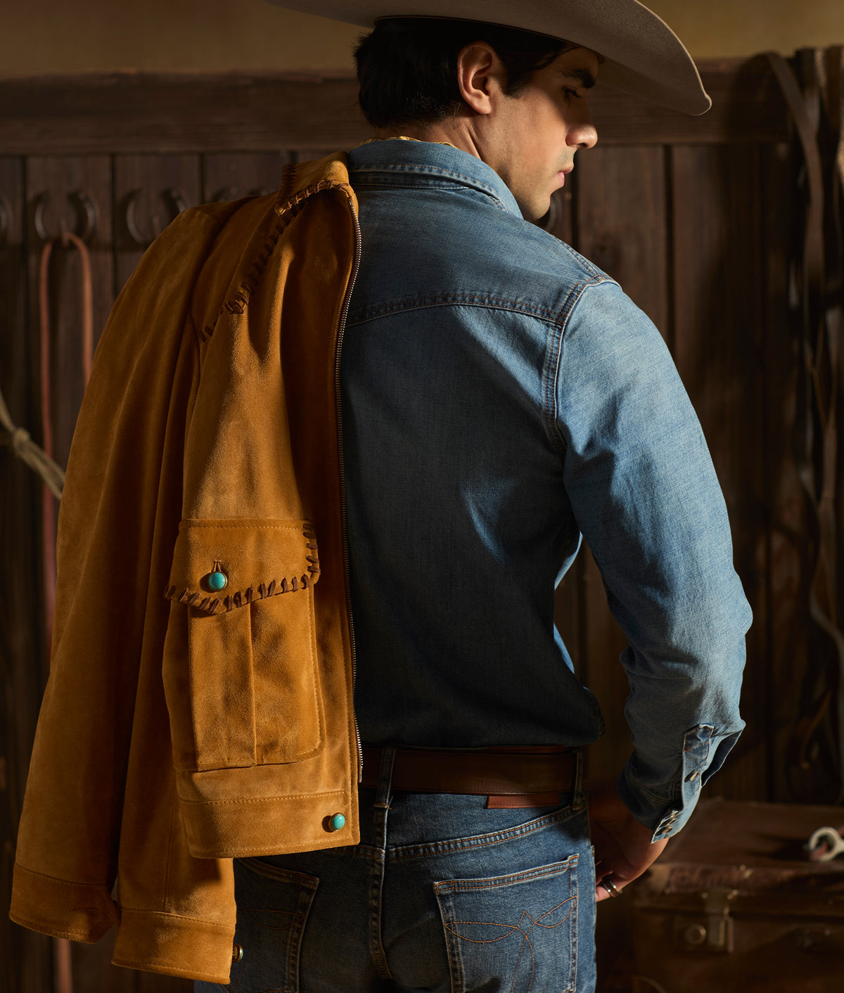 Dasan Suede Jacket :: Mustard Tan 12