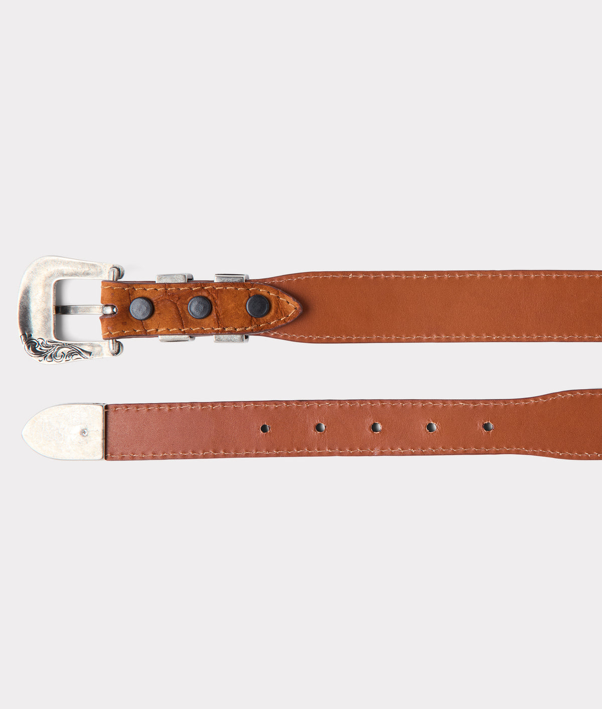 Women's Sueded Caiman :: Cognac 3