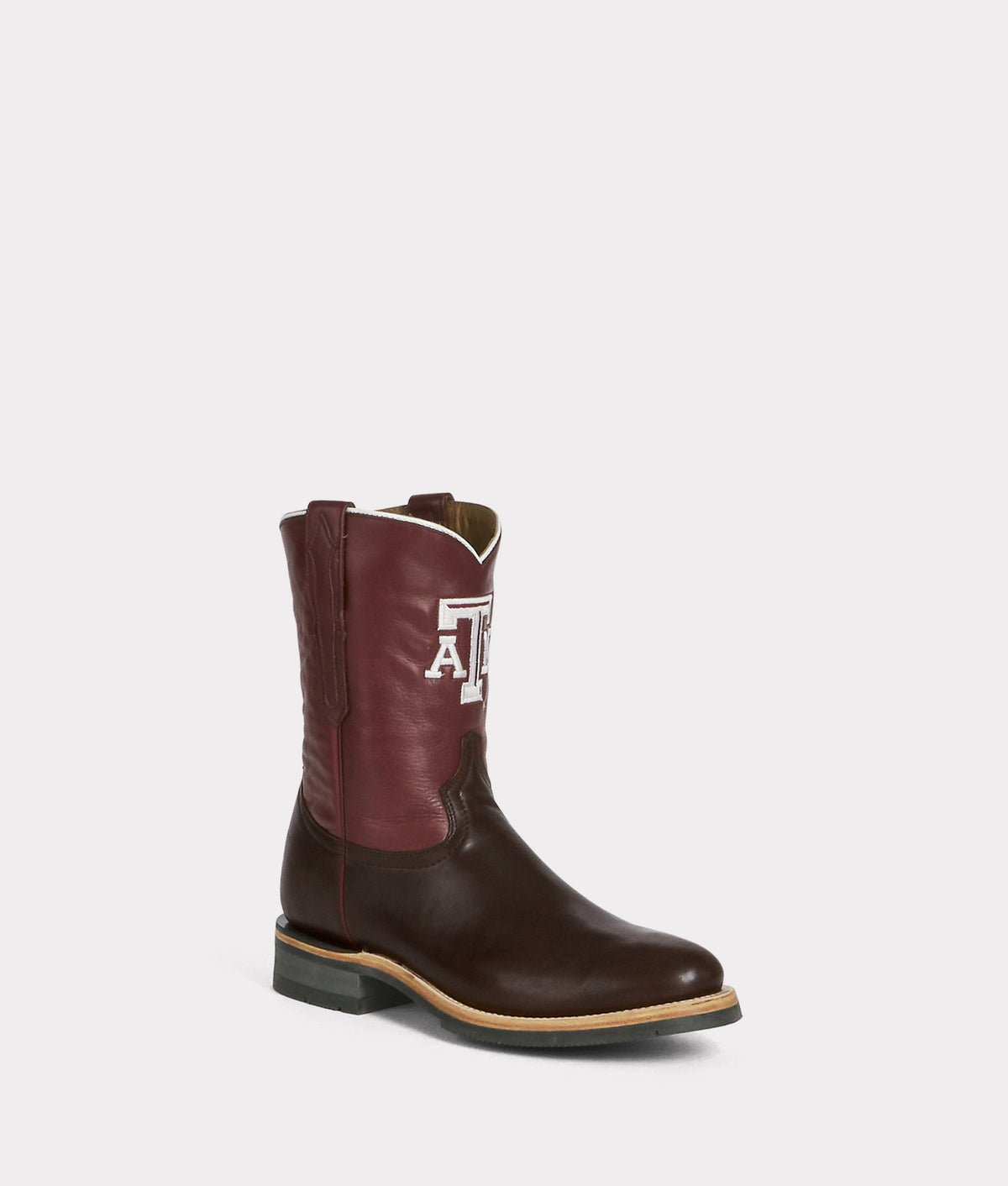 Men's A&M Roper Barn Boot :: Chocolate 5