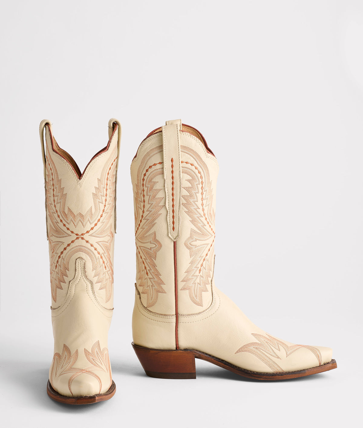 Tilly :: Glitz Cream W/ Burnt Orange Stitching 2