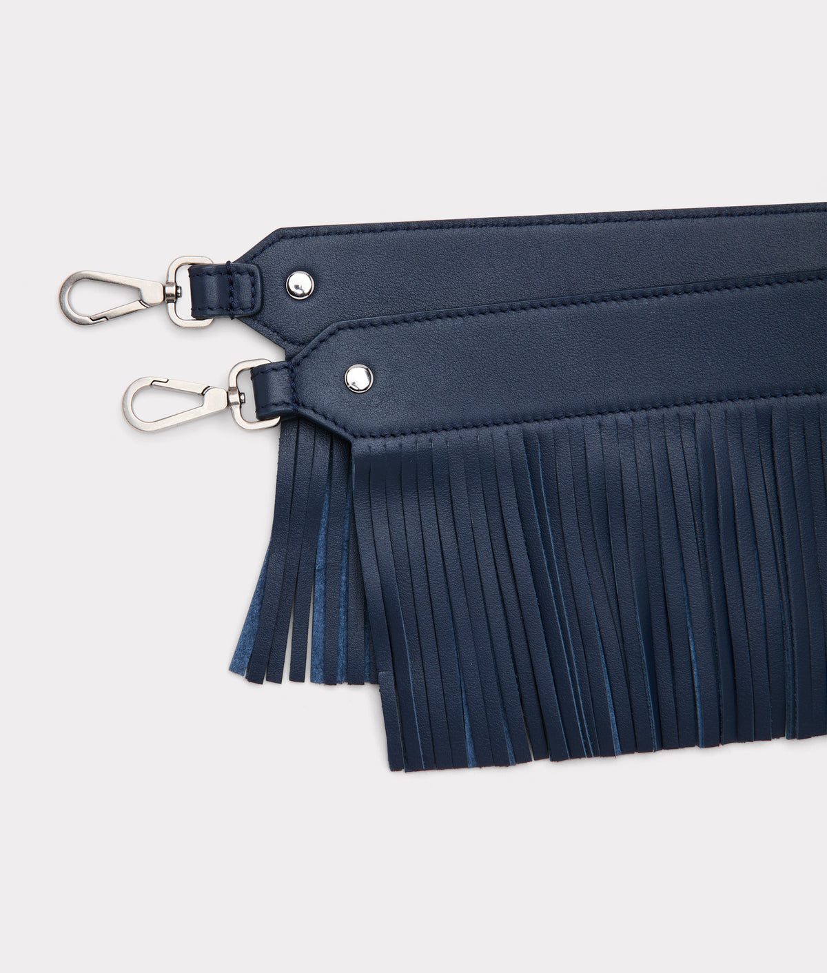 Fringe Handbag Strap :: Navy 7